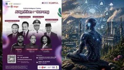 AI Ignition Road to Sorong Hadir 25 Juli, Peserta Bakal Raih Sertifikat Internasional Gratis 16 Pelatihan AI Kota Sorong