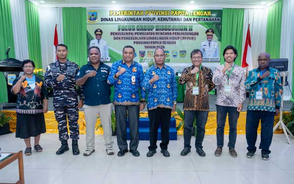 Pemprov Papua Tengah Gelar FGD II, Bahas Penyusunan Dokumen Teknis RPPLH 2 Pemprov PT FGD II Penyusunan RPPLH2