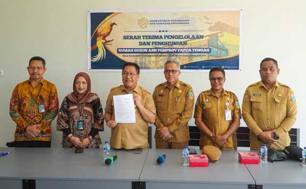Terima Kunci Rusun ASN DOB Papua Tengah, Gubernur Apresiasi Kementerian PKP 2 Pemprov PT Terima Kunci Rusun ASN DOB2