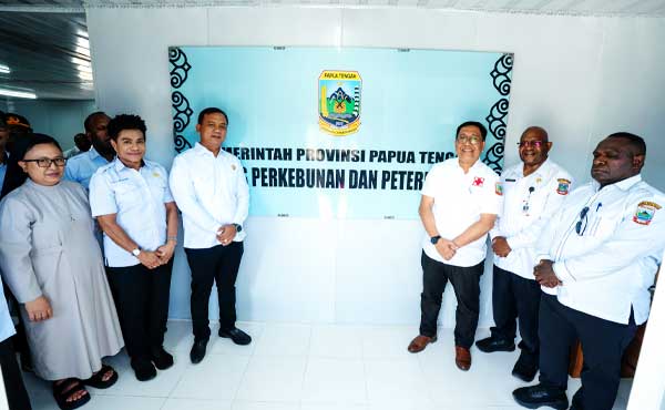 Gedung OPD Perkebunan-Peternakan Papua Tengah Diresmikan, Ada Pesan Penting Gubernur 3 Pj Sekda PT Resmi Gedung OPD PT3