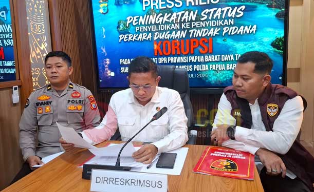 Polda PBD Rilis Kasus Korupsi 65 M di Setwan PBD