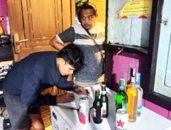 Gelar Razia Jelang Pesparani Katolik IV, Polres Bintuni Amankan Sejumlah BB Miras