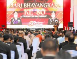 Syukuran HUT ke 80 Polri, Gubernur Apresiasi Dedikasi Polda Papua Tengah Jaga Wilayah