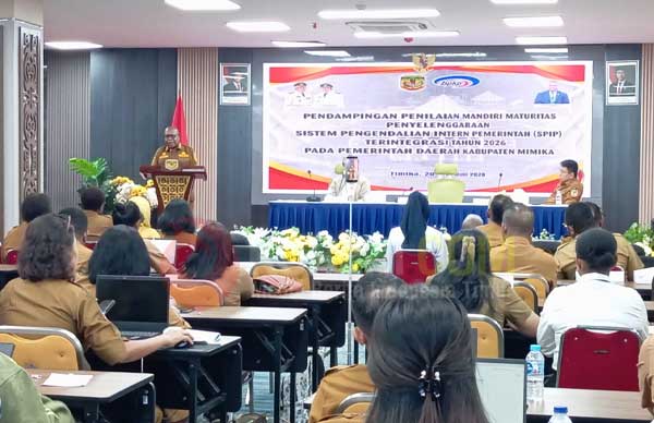 Inspektorat Gelar Pendampingan SPIP Perkuat Tata Kelola, Wabup Mimika Tegaskan Ini 1 Wabup EK Perkuat Tata Kelola SPIP