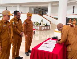 Wabup Kemong Pimpin Sertijab 3 Pejabat, Tuntut Kinerja Positif OPD Mimika