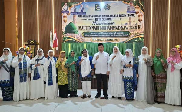Wawali Sorong : Jadikan Maulid Nabi Sebagai Teladan Akhlak 1 BKMT Kota Sorong Maulid Nabi Muh SAW 1448 H