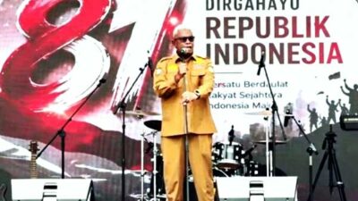 Pesta Rakyat HUT ke 81 RI, Bupati Mimika Ajak Warga Perkuat Kebersamaan 14 Bupati JR Pesta Rakyat HUT RI