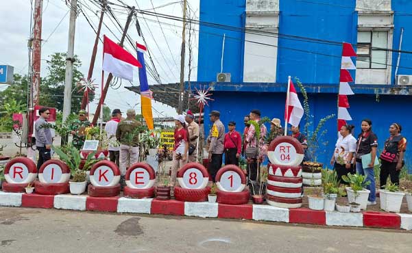 Distrik Mimika Baru Juri Terkesan Gotong Royong Warga