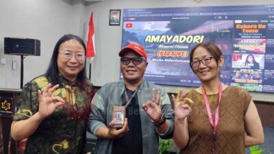 Evaluator UNESCO Global Geopark UGGp Dr. Atsuko Niina warga negara Jepang dan Chen Fang asal China