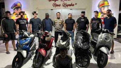Polresta Sorong Kota Tangkap Spesialis Curanmor 29 Motor, Dua Orang DPO