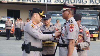 AKBP Gleen Rooi Molle Resmi Jabat Wakapolresta Sorong Kota
