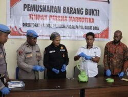 Musnahkan 3,36 Gram Sabu, Polda PBD Komitmen Berantas Peredaran Narkotika