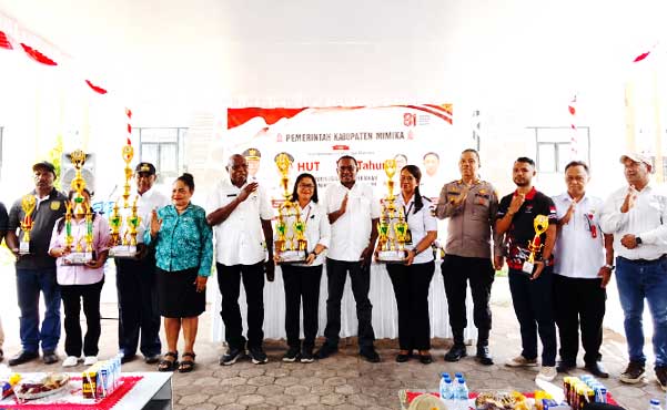 Lomba Kebersihan Mimika Baru Ditutup, Wanagon Borong Juara Satu di 2 Kategori 1 Juara Kebersihan Mimika Baru