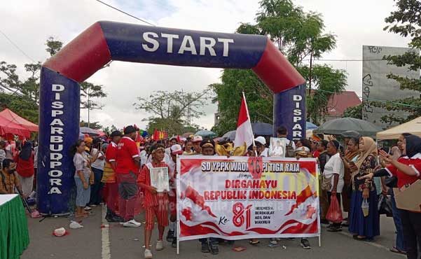 Karnaval Budaya Pelajar Semarakkan HUT RI Mimika