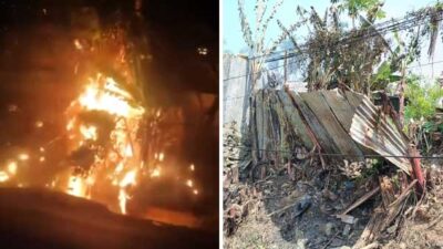 Polsek Sorong Barat Tindaklanjuti Laporan Kebakaran di Jalan Puncak Arfak 14 Kebakaran di Area Rmah Arfak