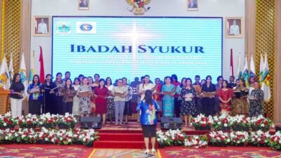 Begini Pesan dan Ajakan Gubernur di Ibadah Syukur LPPD Papua Tengah 14 LPPD PT Ibadah Syukur