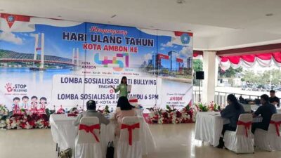 Semarak HUT ke 451, KORMI Ambon Gelar Lomba Anti-Bullying dan Sosialisasi Posyandu 14 Lomba Anti Bulying SMP Kota Ambon