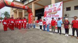 28 Tim Putra Ramaikan Gerak Jalan Kreasi HUT ke 81 RI di Mimika 2 Lomba Gerak Jalan Kreasi Putra Mimika HUT RI