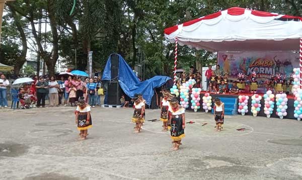 33 Peserta Meriahkan Lomba Tari Kreasi PAUD-TK, Lisa Wattimena Apresiasi 1 Lomba Kreasi PAUD TK HUT 451 Ambon