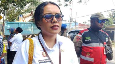 Antisipasi Dampak El Niño, Distrik Mimika Baru Percepat Pendataan Air Bersih 15 Merlyn Temorubun kemeja dinas putih