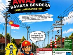 PLN Imbau Warga Pasang Atribut HUT RI Minimal 3 Meter dari Jaringan Listrik