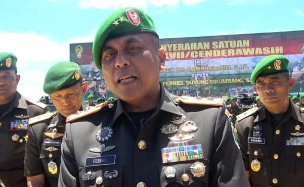 Pangdam XVII Cen Mayjen TNI. Febriel B. Sikumbang