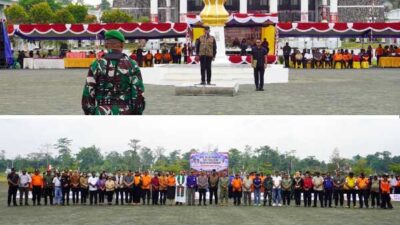 Pemkab Mimika Gelar Apel Kesiapsiagaan Hadapi Potensi Bencana dan Kemarau 15 Pemkab Mimika Apel Siaga bencana
