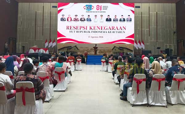 Pemkot Sorong Resepsi Kenegaraan HUT ke 81 RI