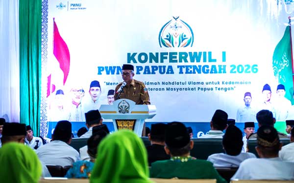 Gubernur Papua Tengah: NU Mitra Strategis Wujudkan Daerah Damai dan Sejahtera 2 Pemprov PT Konferwil NU I 2026 2