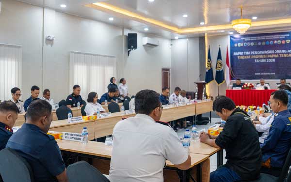 Pemprov Papua Tengah Dorong Perkuat Pengawasan Orang Asing lewat Tim PORA 2 Pemprov PT Tim PORA