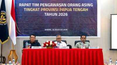 Pemprov Papua Tengah Dorong Perkuat Pengawasan Orang Asing lewat Tim PORA 26 Pemprov PT Tim PORA2