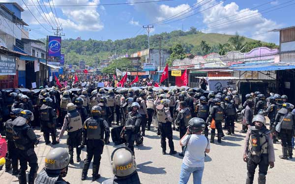 1.432 Personel Sukses Amankan Aksi Unjuk Rasa, Kota Jayapura Aman dan Kondusif 1 Polresta JPR Kota Amankan Aksi Unras Kota JPR Aman