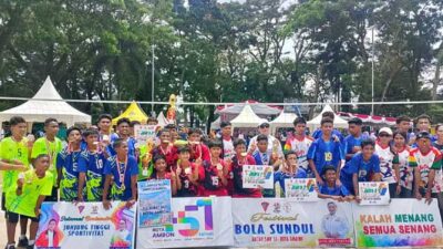 SMPN 14 Ambon Juarai Bola Sundul Sambut HUT Kota ke 451 Tahun 14 SMPN 14 Ambon Juara Bola Sundul HUT 451 Ambon
