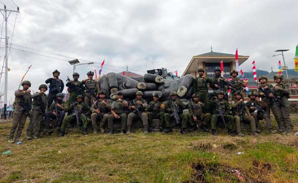 Satgas Polri TNI Perkuat Keamana di Intan Jaya