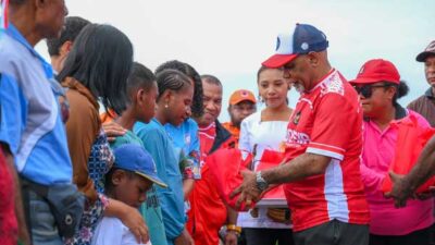 Semarak HUT ke 81 RI Bergema di Papua Tengah, Wagub Deinas Ajak Warga Kerja Nyata 16 Wagub PT HUT 81 RI Kerja Nyata