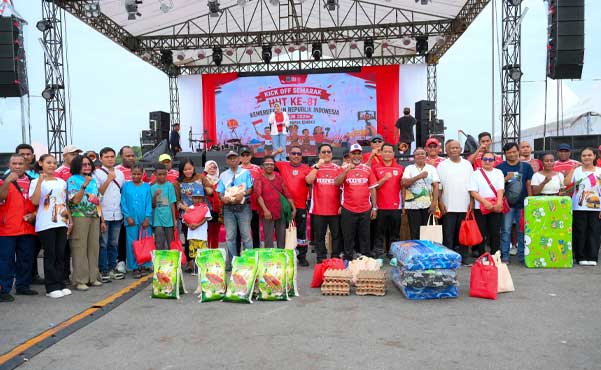 Semarak HUT ke 81 RI Bergema di Papua Tengah, Wagub Deinas Ajak Warga Kerja Nyata 3 Wagub PT HUT 81 RI Kerja Nyata3