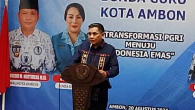 PGRI Harus Jadi Mitra Strategis Pemkot Ambon Perjuangkan Kepentingan Guru 14 Walkot BW PGRI