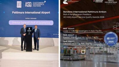 5 Tahun Berturut-turut : Bandara Pattimura Ambon Terbaik se-Asia Pasifik 17 Bandara Pattimura Ambon Terbaik 5 Tahun Berturut turut