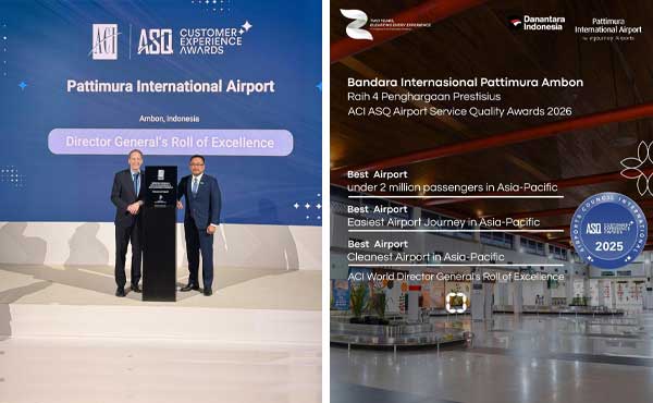 5 Tahun Berturut-turut : Bandara Pattimura Ambon Terbaik se-Asia Pasifik 1 Bandara Pattimura Ambon Terbaik 5 Tahun Berturut turut
