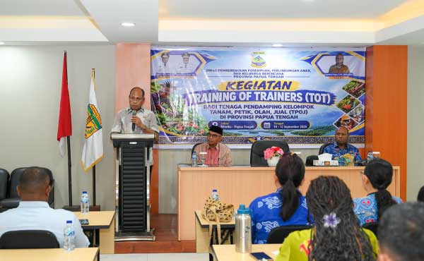 DP3AKB Papua Tengah Gelar TOT TPOJ, Dorong Pangan Lokal Perkuat Ekonomi Keluarga 2 DP3AKB Papua Tengah TOT TPOJ