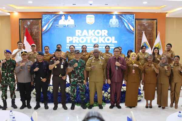 Rakor Protokol Mimika Dorong Pelayanan Pemerintahan Lebih Profesional 1 IMG 20260908 WA0064