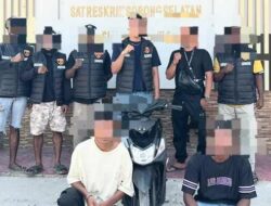 Dua Terduga Maling Motor Diringkus, Resmob Polres Sorsel Amankan 1 Motor