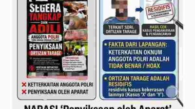 Polresta Sorong Kota: Narasi Penganiayaan OT oleh Anggota Polisi Hoax