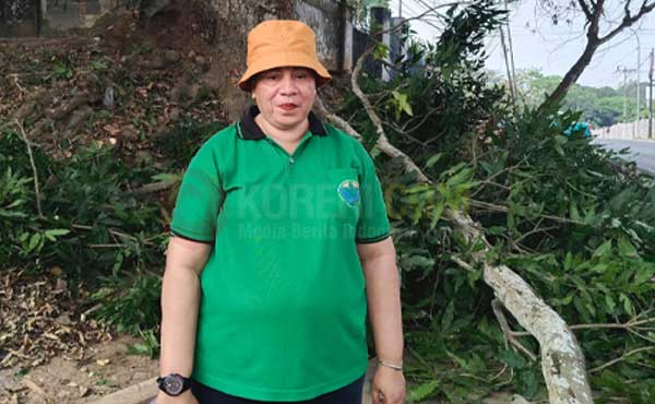 Akui Sarpras Pemangkasan Pohon Terbatas, Ini Harapan DPPLH Kota Sorong 1 Kadis DPPLH Kota Sorong Corina Mansawan