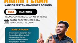 Kantah Kota Sorong Hadirkan Layanan Akhir Pekan, Ini Jadwalnya 3 Kantah Kota Sorong Layanan Akhir Pekan