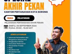 Kantah Kota Sorong Hadirkan Layanan Akhir Pekan, Ini Jadwalnya