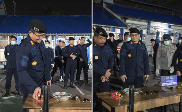 Deteksi Dini Gangguan Kamtib, Lapas Biak Razia Blok Hunian Bersama TNI/Polri 3 Lapas Biak Razia Gabungan