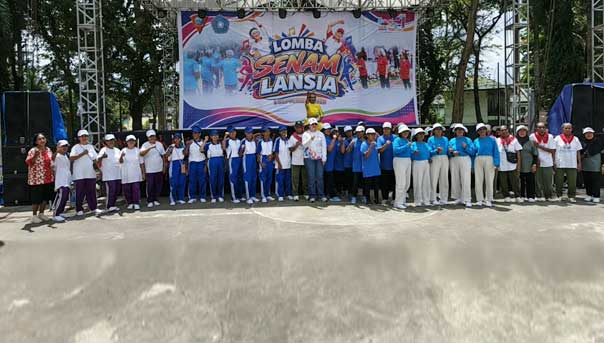 Lansia Ambon Meriahkan HUT ke 451 Lewat Lomba Senam, Lisa Wattimena Apresiasi 1 Lomba Senam Lansia Ambon
