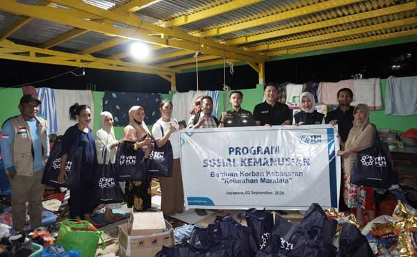 Peduli Kebakaran Dok V Bawah, YBM PLN Salurkan Bantuan Logistik-Penerangan 2 PLN Bantu Korban Kebakaran Dok V Bawah2