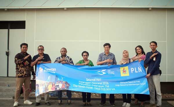 PLN Energize Listrik 555 kVA ke The Seven Hotel Merauke